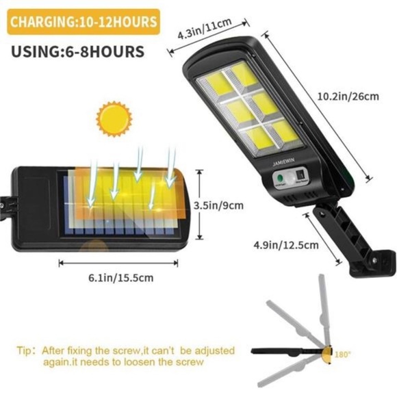 120 led Solar Street Lights Outdoor Wireless Solar Security Wall Light Sensor - Picture 2 of 7